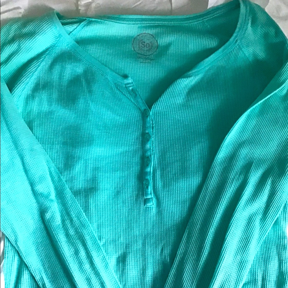 So Authentic Heritage Aquamarine Henley